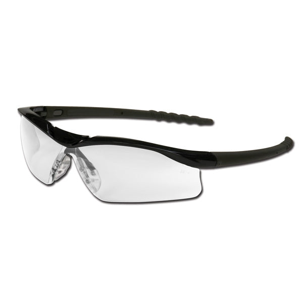 MCR Safety DL1 Safety Glasses - Black Frame - Clear Lens - DL110