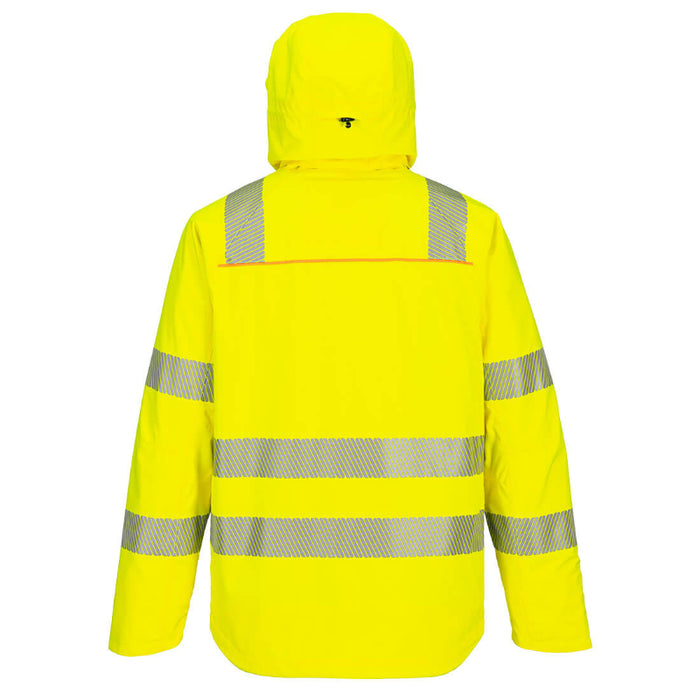 Portwest® DX4 Hi Vis Shell Waterproof Rain Safety Jacket - DX462