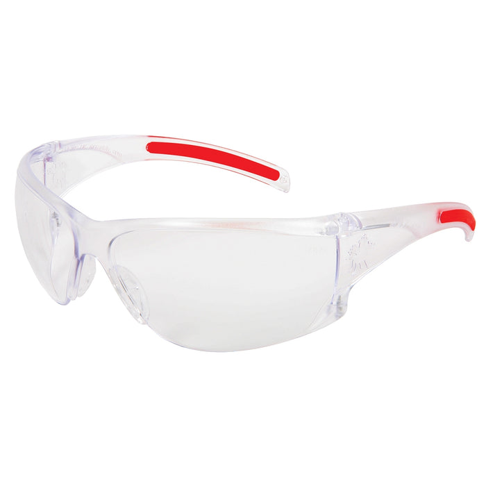 MCR Safety HK1 Safety Glasses - Clear Temples - Clear Anti-Fog Lens - HK110AF