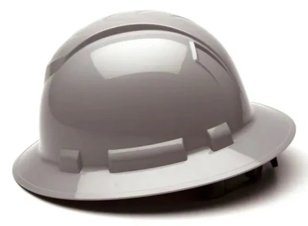 Pyramex® Ridgeline Full Brim Low Profile Hard Hat-4-Point Ratchet Suspension - HP541