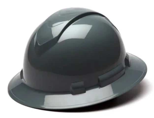 Pyramex® Ridgeline Full Brim Low Profile Hard Hat-4-Point Ratchet Suspension - HP541