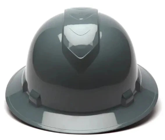 Pyramex® Ridgeline Full Brim Low Profile Hard Hat-4-Point Ratchet Suspension - HP541