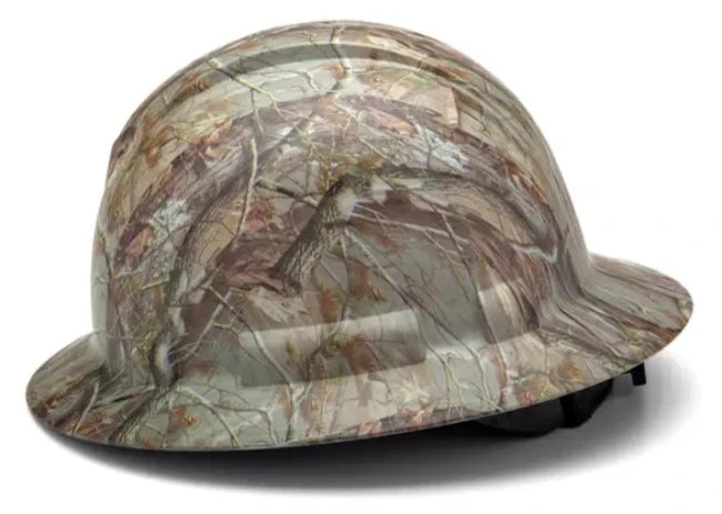 Pyramex® Ridgeline Hydro Dipped Full Brim Hard Hat-4-Point Ratchet Suspension - HP541