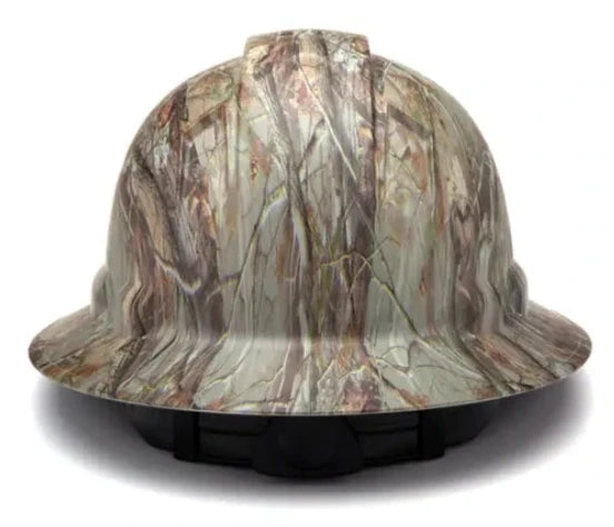 Pyramex® Ridgeline Hydro Dipped Full Brim Hard Hat-4-Point Ratchet Suspension - HP541