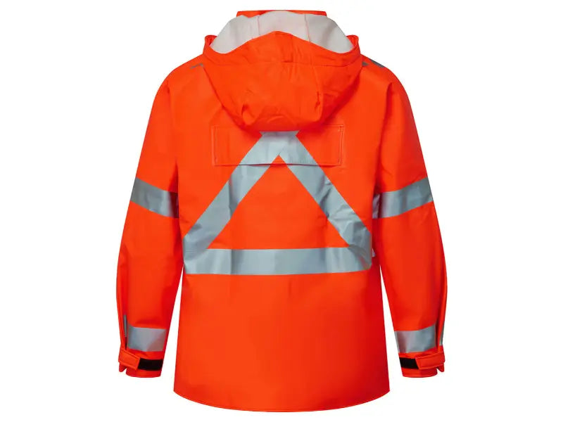 Portwest® Flexarc 10 Oz Flame Resistant Rain Jacket - X Back - Orange - I7215SJ