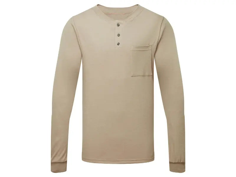 Portwest® Frontline 6.9 Oz Henley Long Sleeve T-Shirt - IFP660