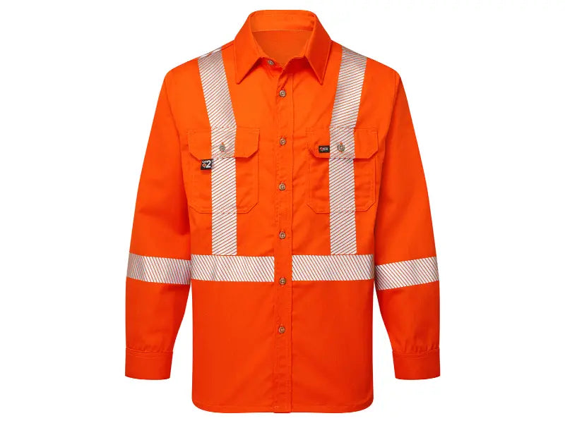 Portwest® Ultrasoft 7oz Flame Resistant Deluxe Segmented Work Shirt - X Back - IUS652