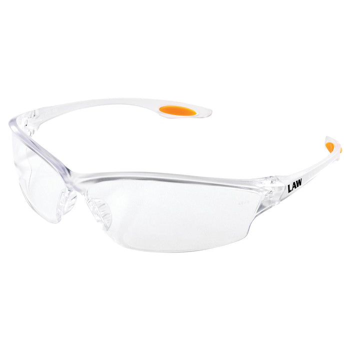 MCR Safety Law LW2 Safety Glasses - Clear Frame - Clear Lens - LW210