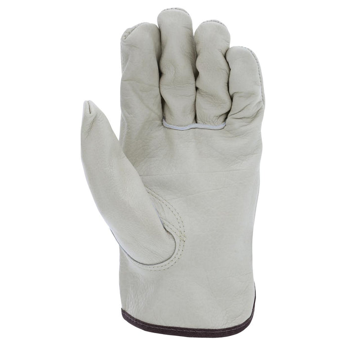 MCR Safety Select Grade Grain Cowhide Leather Drivers Gloves - Natural - 3211