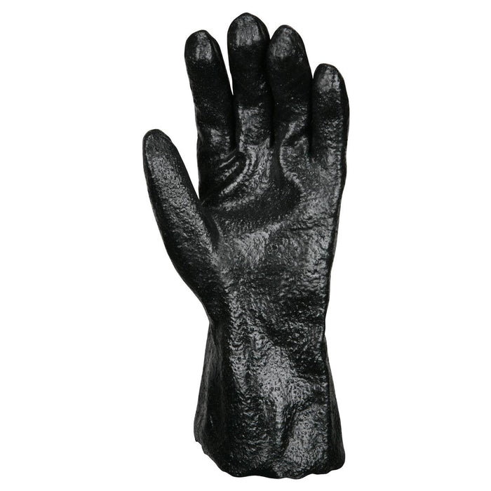 MCR Safety Single Dipped Rough PVC Coated Gloves - Interlock Lined - 6212R