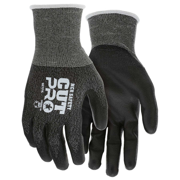 MCR Safety Cut Pro Polyurethane Coated Gloves - 21 Gauge Hypermax Shell - 92721