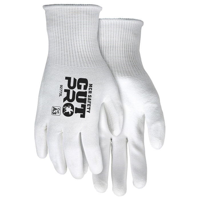 MCR Safety Cut Pro Gloves - 15 Gauge Hypermax Shell - PU Palm & Fingers - 92773