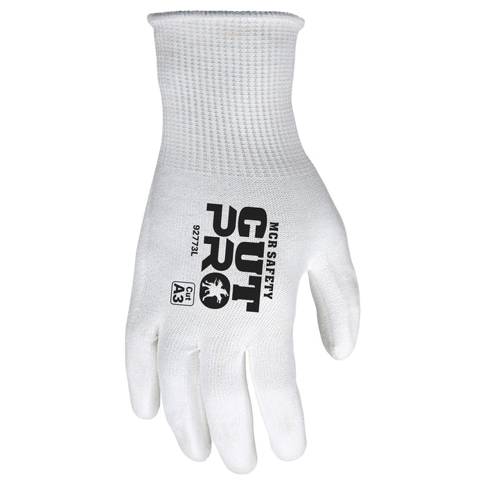 MCR Safety Cut Pro Gloves - 15 Gauge Hypermax Shell - PU Palm & Fingers - 92773