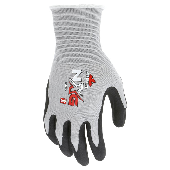 MCR Safety NXG Foam Nitrile Dipped Gloves - 13 Gauge Nylon Shell - Gray - 9673