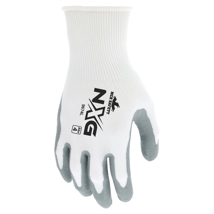 MCR Safety NXG Ultratech String Knit Gloves - 15 Gauge Nylon Shell - Foam Nitrile Dipped Palm - 9674