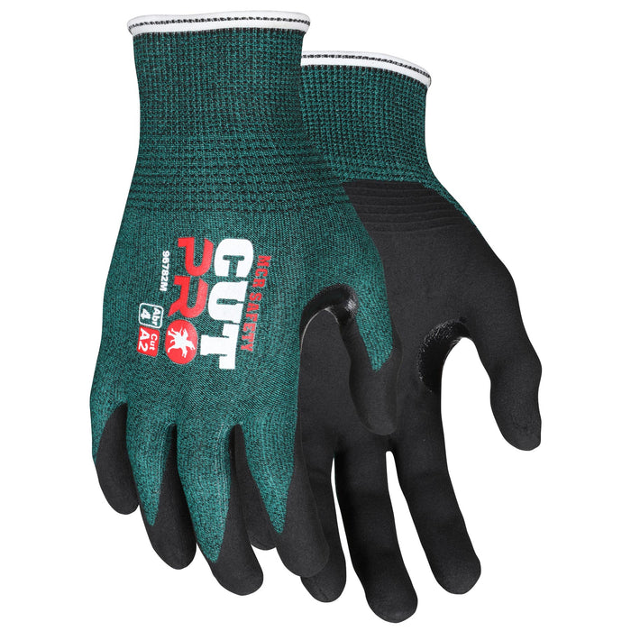 MCR Safety Cut Pro Gloves - 18 Gauge Hypermax Shell - Nitrile Palm & Fingers - 96782