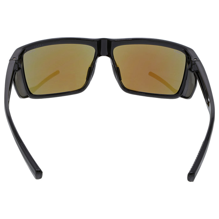 MCR Safety Swagger SR2 Safety Glasses - Black Frame - Blue Diamond Mirror Lens - SR218B