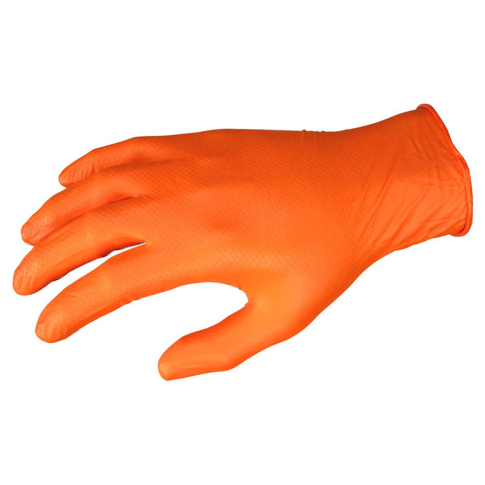 MCR Safety NitriShield Disposable Nitrile Gloves w/ Grippaz Technology - 6 mil - Powder Free - 100 pc box -6016