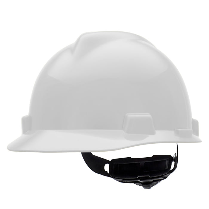 MSA V-Gard Large Size Cap Style Hard Hat - Fas-Trac III Suspension