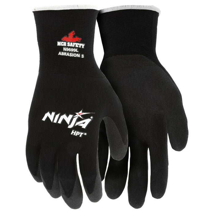 MCR Safety Ninja HPT Foam Coated Gloves - 15 Gauge Nylon Shell - N9699