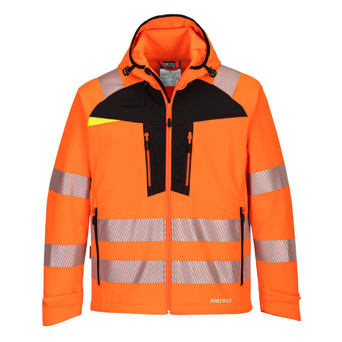 Portwest® DX4 Waterproof Hi-Vis Softshell - ANSI Class 3 Safety Jacket - DX475