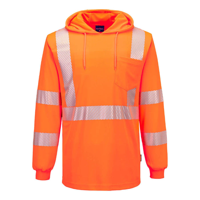 Portwest® Hi-Vis Lightweight Hooded - ANSI Class 3 - T-Shirt - L042