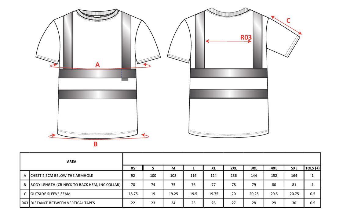 PORTWEST® High Visibility Lightweight Cotton T-Shirt - ANSI Class 2 - Short Sleeve - S170