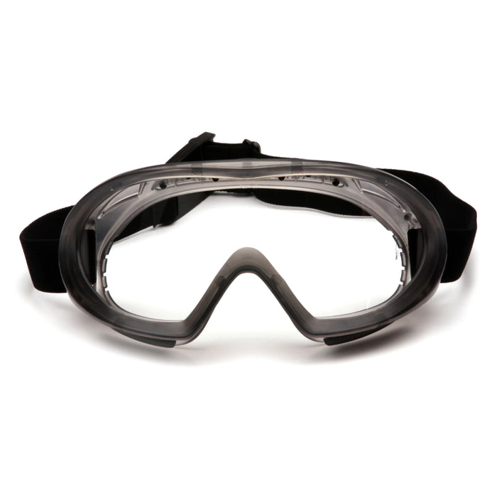 Pyramex® Capstone 500 - Removable Vent Caps With Chemical Resistance Safety Goggle