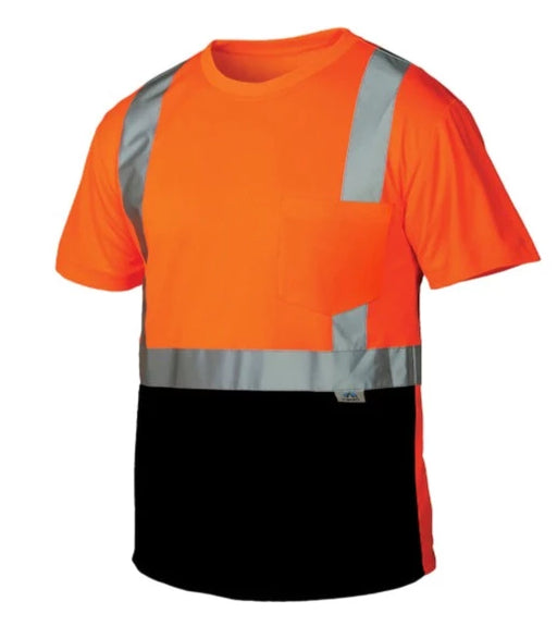 Pyramex Hi-Vis Lightweight Black Bottom - Safety Shirt - RTS21B