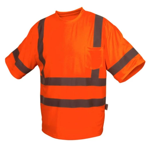 Pyramex Hi-Vis Short Sleeve Moisture Wicking Safety Shirt - Class 3 - RTS34