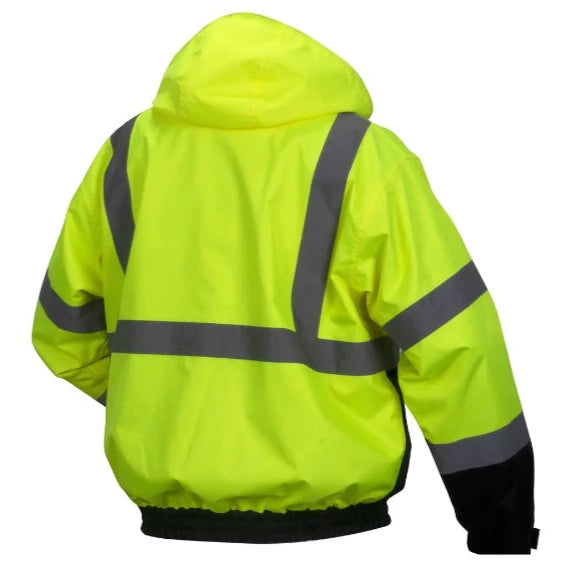 Pyramex® Hi Vis Waterproof Heated Safety Work Jacket With Powerbank ...