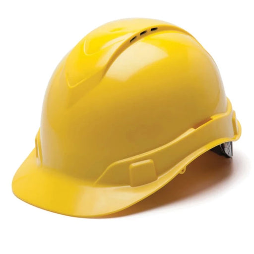 Pyramex® Ridgeline Hard Hat - Vented - 4-Point Ratchet Suspension - Rear Padded Suspension