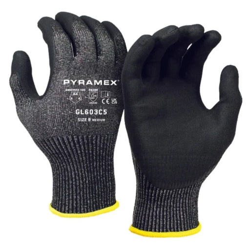 C9, 10 Gauge Cut Resistant White Glove ANSI Cut Level 6 - Sizes XXS-XL