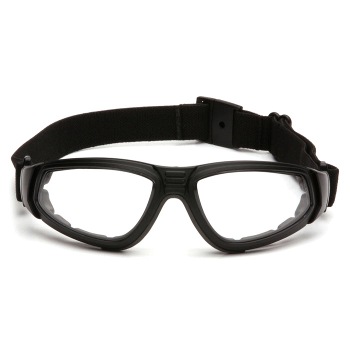 Pyramex® XSG - Scratch Resistant With Black Foam Lined Safety Glasses