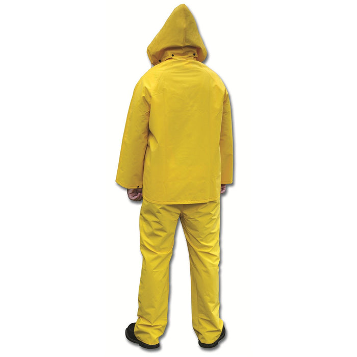 MCR Safety Classic Series 3 Piece Rain Suit .35mm PVC/Polyester - Yellow - 2003