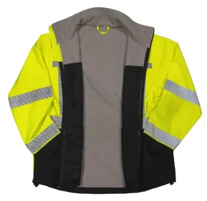 Pyramex Hi-Vis Waterproof Jacket - ANSI Class 3 - Lime - RJ40