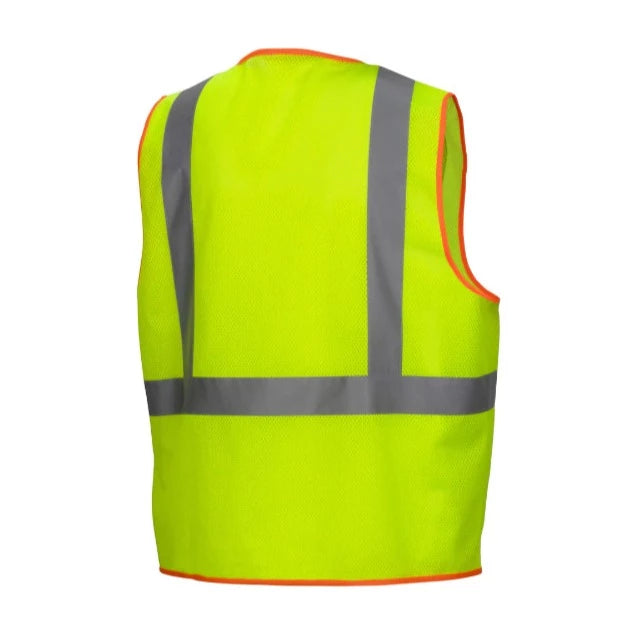 Pyramex Fluorescent Mesh Safety Vest - Type R ANSI Class 2 - RVHL40