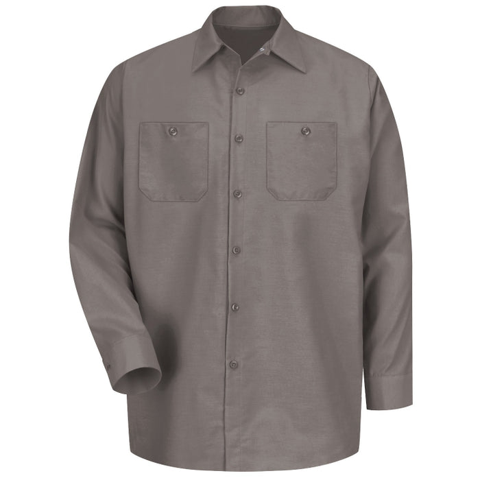 Red Kap® Men's Long Sleeve Industrial Work Shirt - Gray - SP14