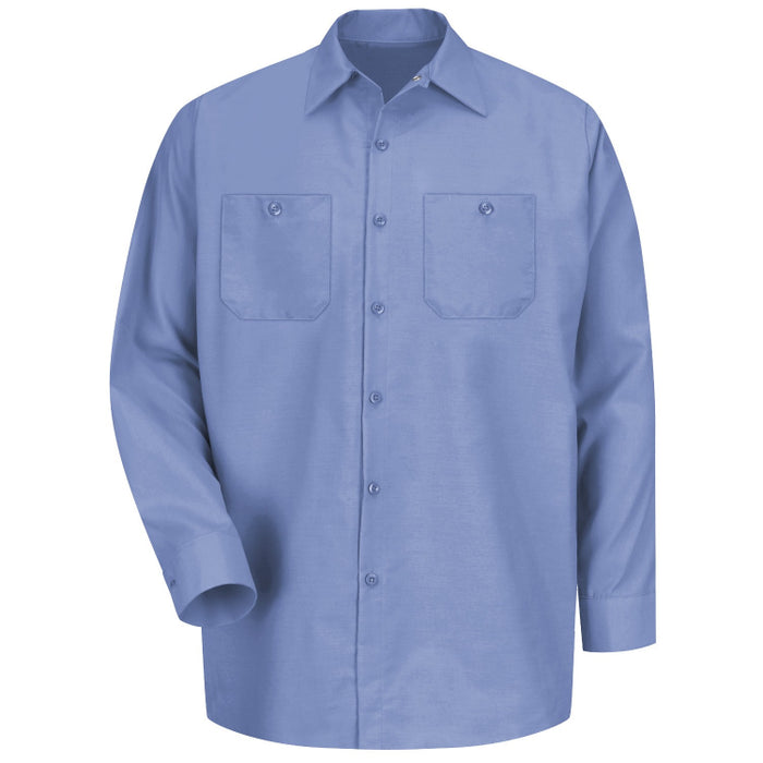 Red Kap® Men's Long Sleeve Industrial Work Shirt - Light Blue - SP14