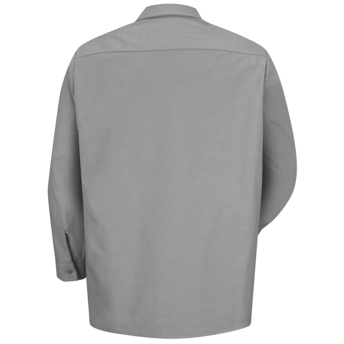 Red Kap® Men's Long Sleeve Industrial Work Shirt - Light Gray - SP14