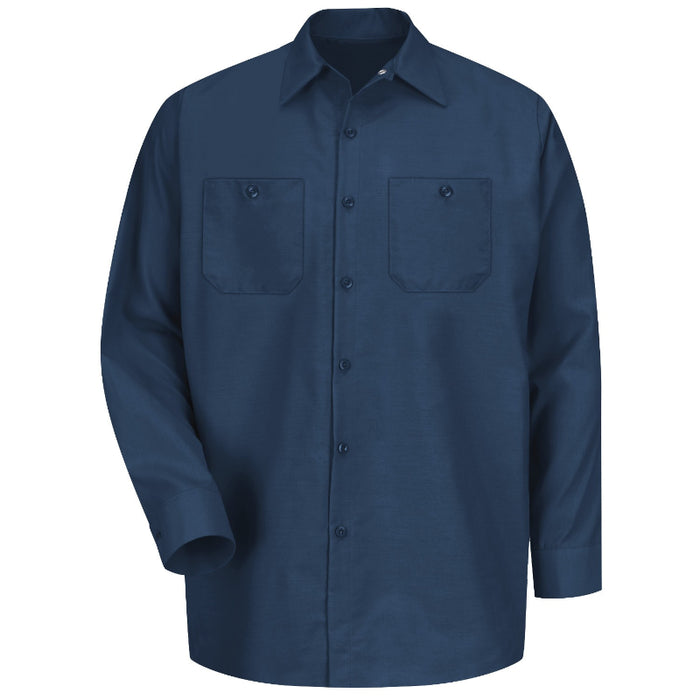 Red Kap® Men's Long Sleeve Industrial Work Shirt - Navy - SP14