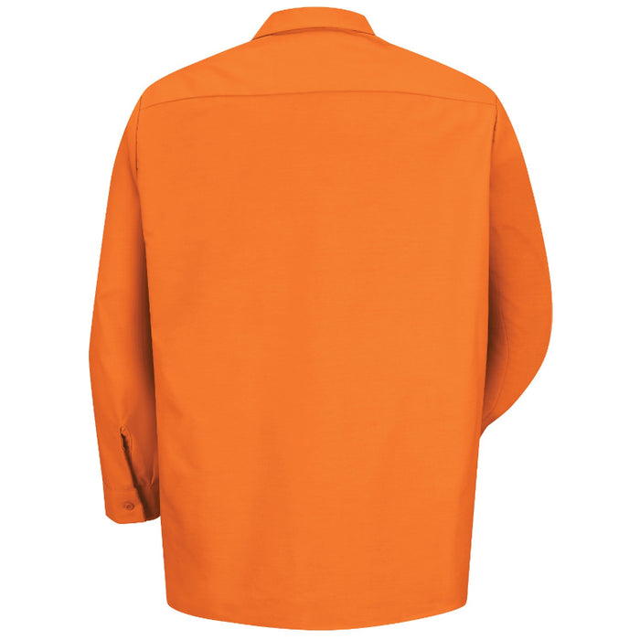 Red Kap® Men's Long Sleeve Industrial Work Shirt - Orange - SP14