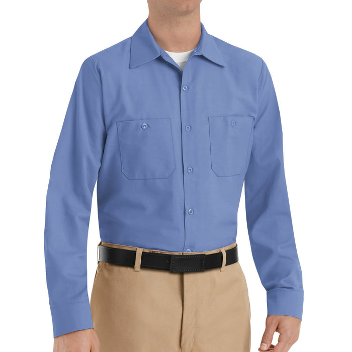 Red Kap® Men's Long Sleeve Industrial Work Shirt - Petrol Blue - SP14