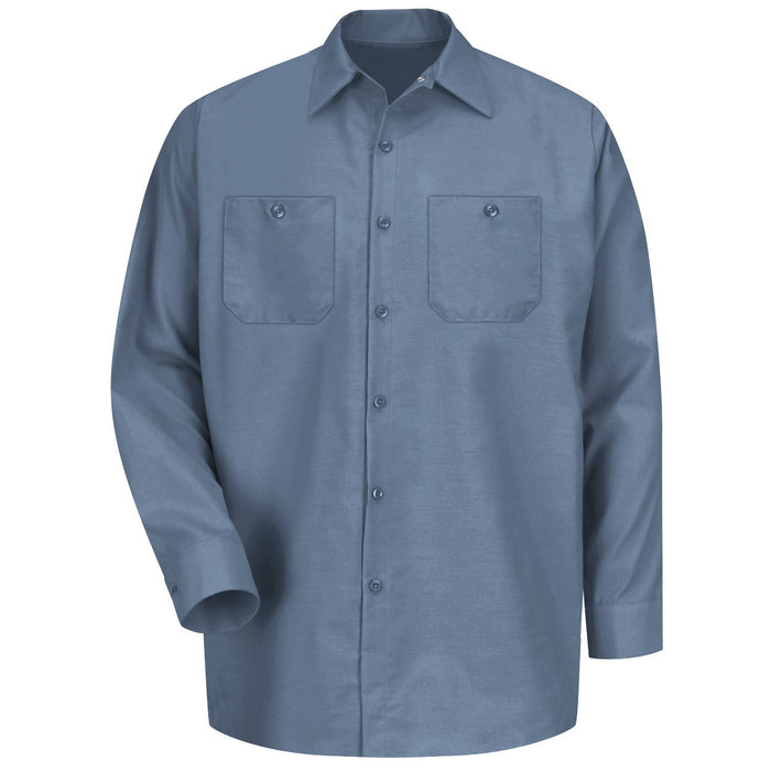 Red Kap® Men's Long Sleeve Industrial Work Shirt - Postman Blue - SP14