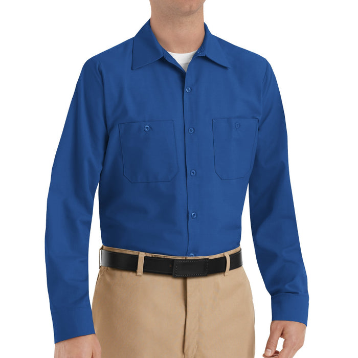 Red Kap® Men's Long Sleeve Industrial Work Shirt - Royal Blue - SP14