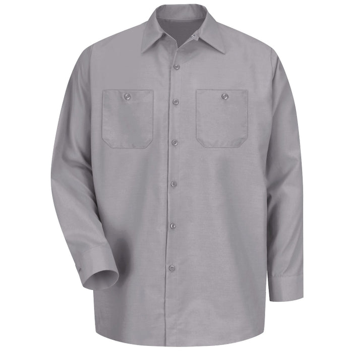 Red Kap® Men's Long Sleeve Industrial Work Shirt - Silver Gray - SP14