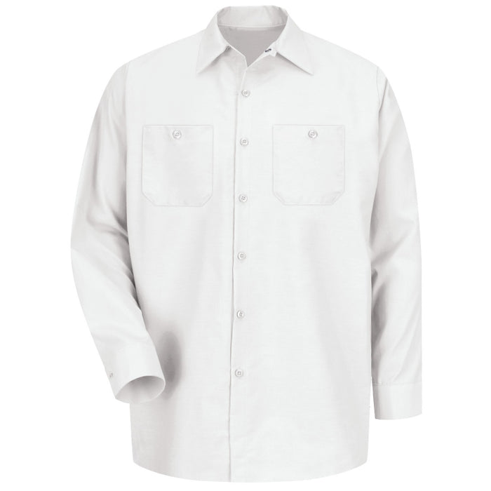 Red Kap® Men's Long Sleeve Industrial Work Shirt - White - SP14