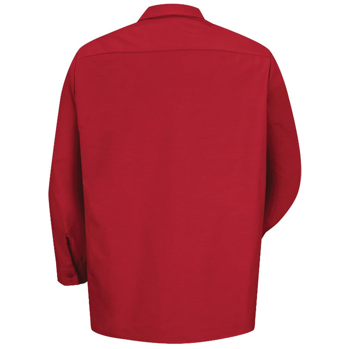 Red Kap® Men's Long Sleeve Industrial Work Shirt - Red - SP14