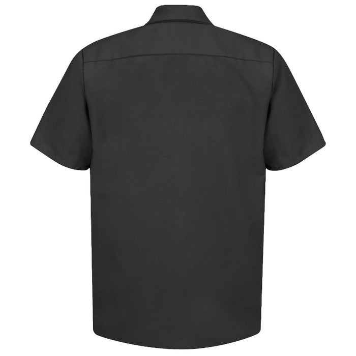 Red Kap® Men's Short Sleeve Industrial Work Shirt - Black - SP24