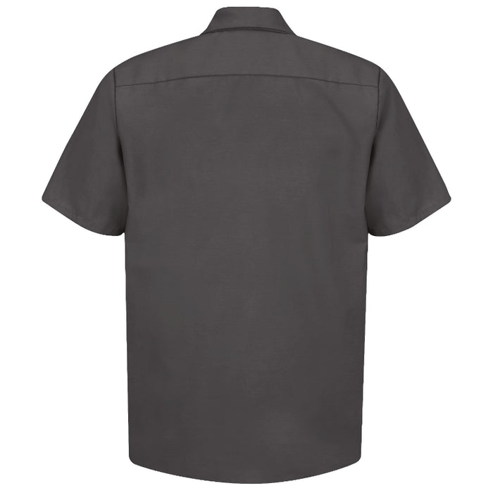 Red Kap® Men's Short Sleeve Industrial Work Shirt - Charcoal - SP24